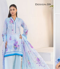 Fantak Silsila Printed Lawn-D09
