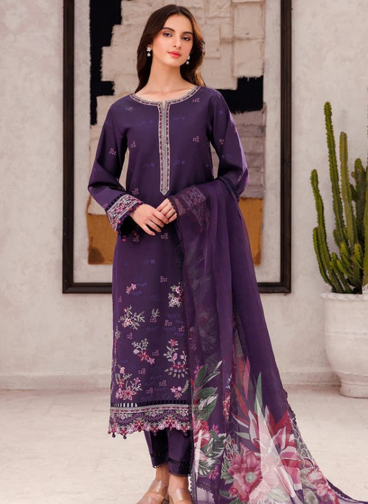 Farasha Bahaar Emb Lawn-D09