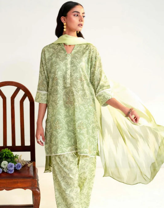 Hum Dum Rang E Bahar Emb Lawn-D09