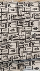 Sahla 02Pcs Printed Black & White-D10