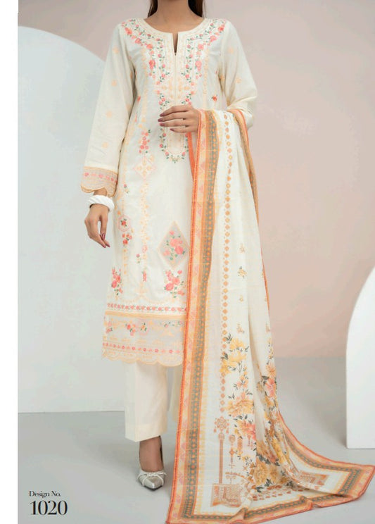 VS Anmol Emb Cambric-D1020