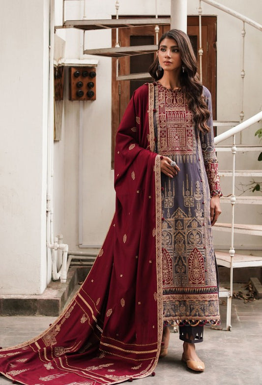 Shahtoosh Embroidered Khaddar