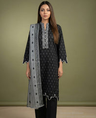 Regalia Black & White Lawn-D10