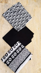 Regalia Printed Black & White Lawn-D10