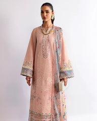 Qalamkar Qlinekari Lawn-DC-11