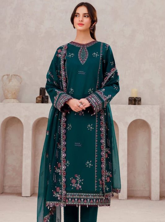 Farasha Bahaar Emb Lawn-D11