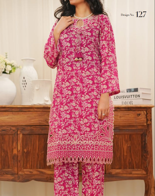 Aizal Ready-To-Wear 2-Pcs Lawn-D127