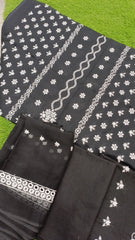 Zam Zam Emb Chikankari Lawn-D12