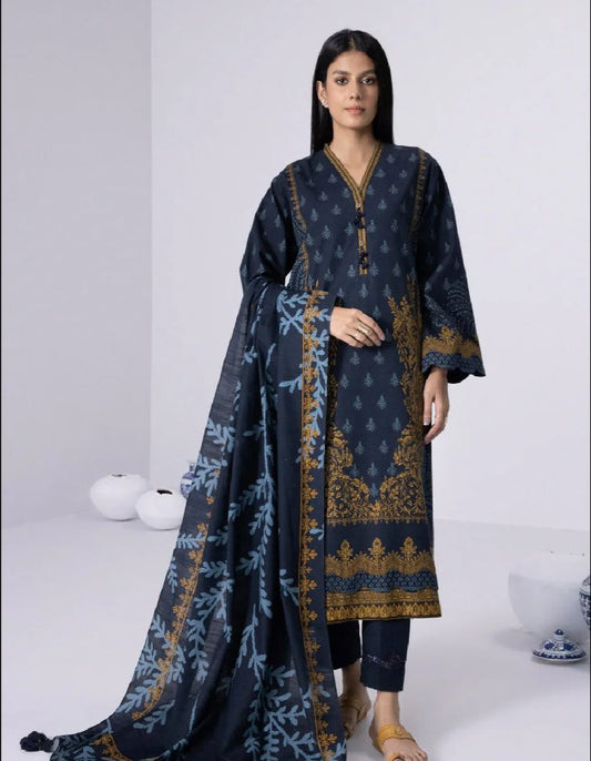 Sapphire Daily Printed Lawn-D12