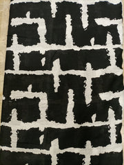 Black & White Printed Lawn-D12