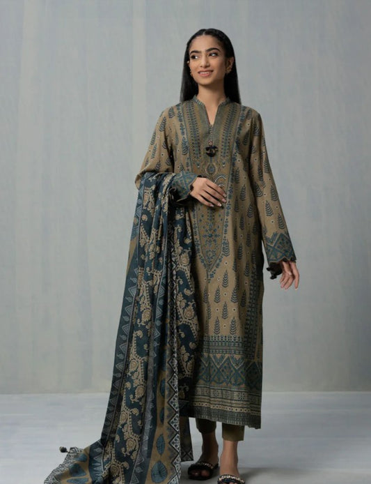 Sapphire Daily Printed Lawn-D15