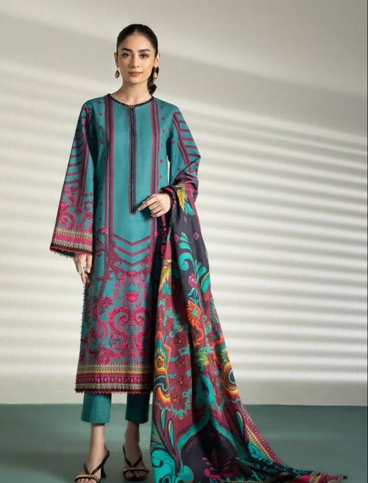 Sapphire Daily Printed Lawn-D16