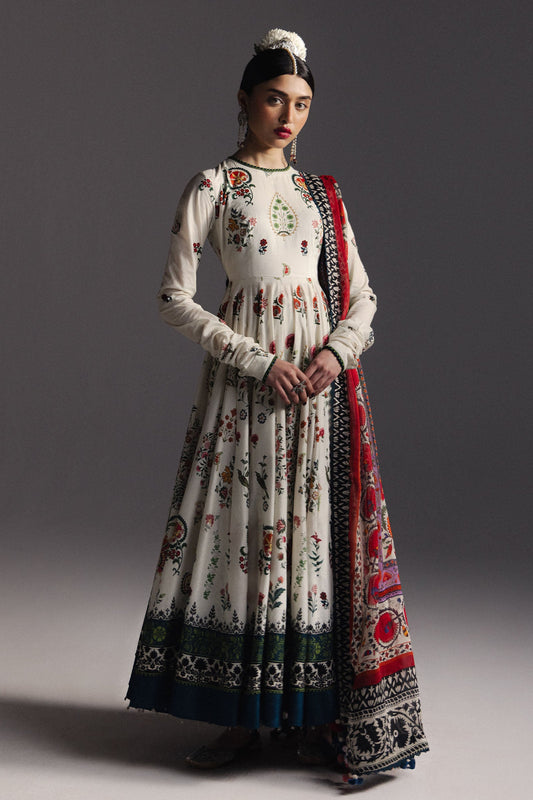 Zara Shahjahan Anarkali Lawn-D10