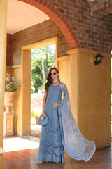 Noor Schiffli Laserkari Lawn-D3 - A