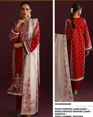 Zellbury Unstitched Lawn-D30499