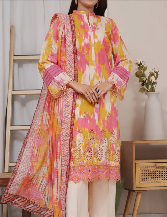 Zynah Chikankari Lawn-D408