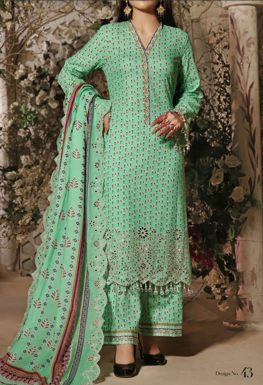 Aiza & Momina Chikankari Lawn -D43