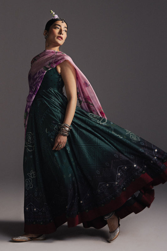 Zara Shahjahan Anarkali Lawn-D04