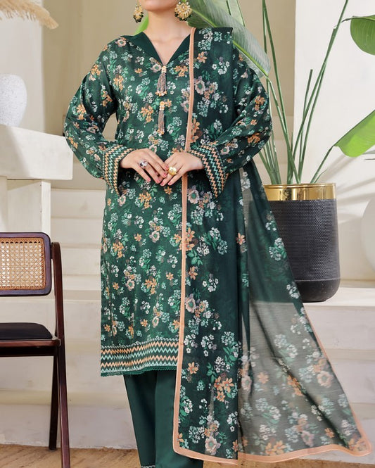 Aizal Ready To Wear 03 Pcs Lawn-D652