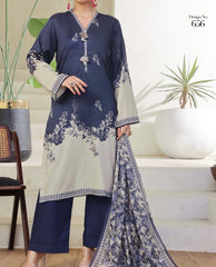 Aizal Ready To Wear 03 Pcs Lawn-D656