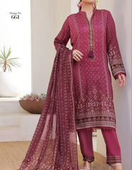 Aizal Ready To Wear 03 Pcs Lawn-D661