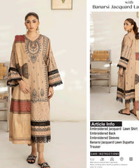 Johra Glamist Emb Jacquard Lawn-D752