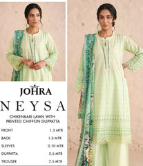 Johra Neysa Chikankari Lawn-JS-85