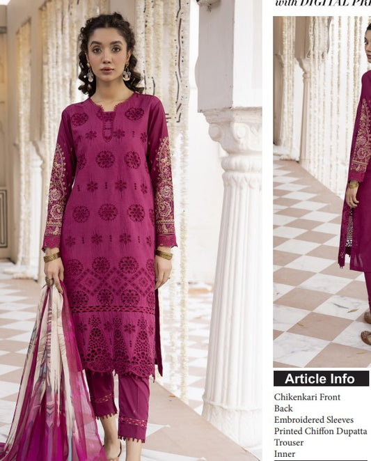 Johra Khalwat Chikankari Lawn-JH-867