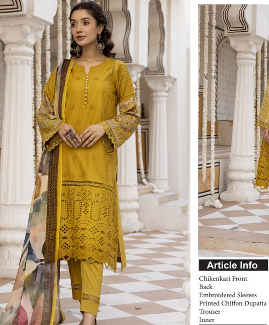 Johra Khalwat Chikankari Lawn-JH-869