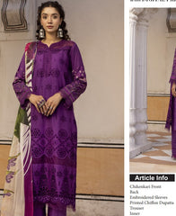 Johra Khalwat Chikankari Lawn-JH-873