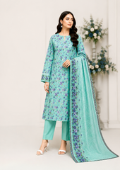 Wash N Wear Printed Suit-D15