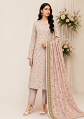 Wash N Wear Printed Suit-D13