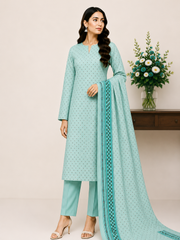 Wash N Wear Printed Suit-D10