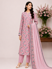 Wash N Wear Printed Suit-D04