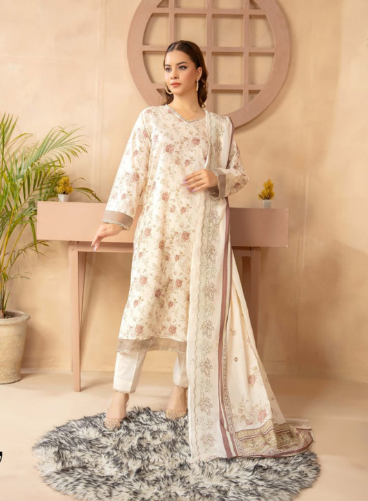 Abisha Mother EMB Lawn D07