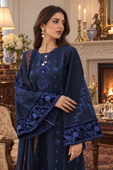 Noor Emb Winter Pashmina Shawl-D12