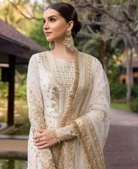 Faiza Saqlain Zinnia Luxury Lawn-Lily