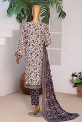 HZ Daily Wear Emb Cotton Lawn-D01