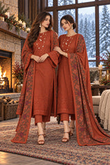 Noor Emb Winter Pashmina Shawl-D05