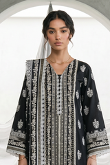 Zellbury Black & White Lawn-D1094