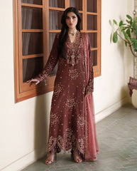 Roheenaz Mah-E -Noor Silk-Zarnish