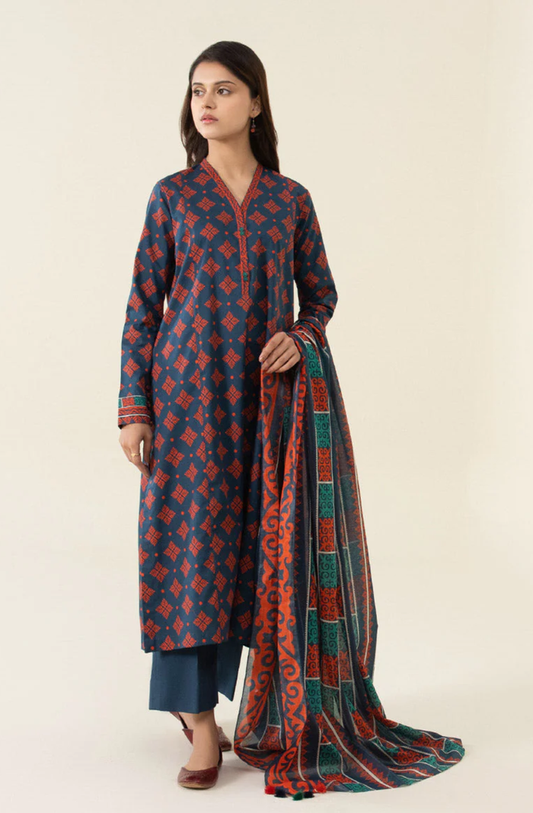 Sapphire Daily Printed Lawn