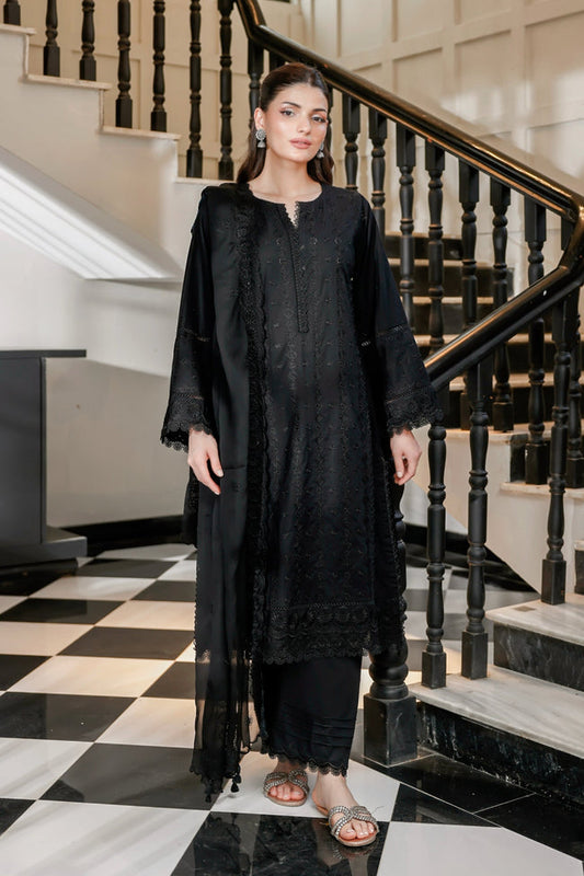 LSM Komal Monochrome EMB Lawn D0362