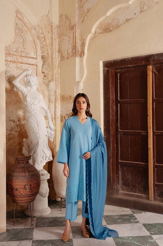 Sahar Embroidered Khaddar - Munaf Textile 