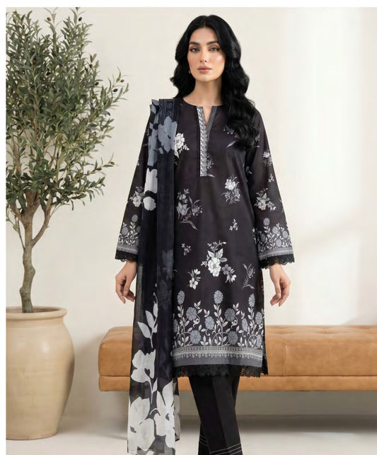 Lakhany Monochrome Lawn-LG-SG-0133