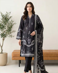 Lakhany Monochrome Lawn-LG-RK-0164