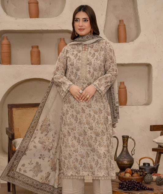 Zara Meer Sweet Florals Lawn-D01