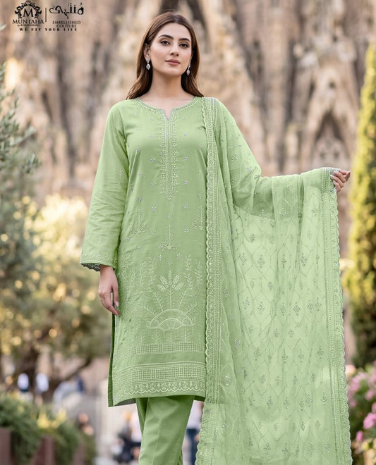Minha Emb Jacquard Cotton-D01