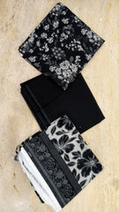 Regalia Printed Black & White Lawn-D01