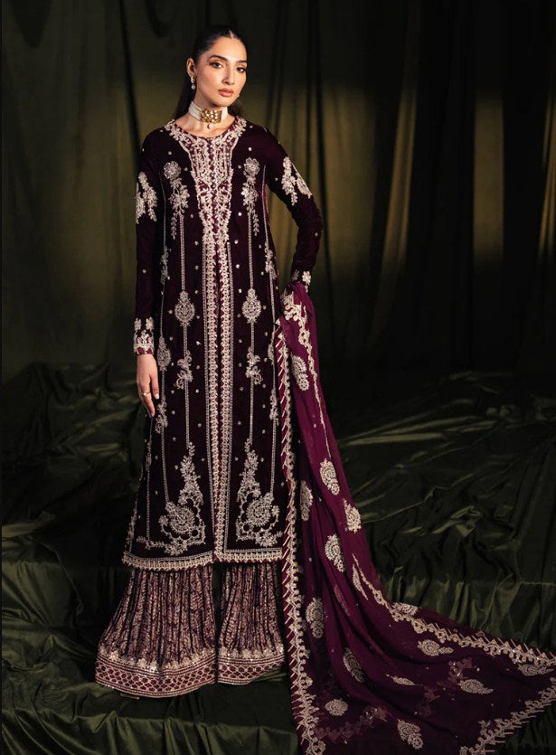Qalamkar Velvet Edit-BK-01